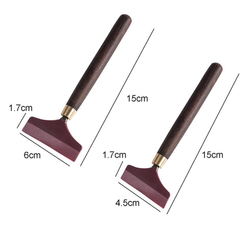 2Pcs Glue Spatula with Wooden Handle Glue Scraper Glue Smear Sticks Applicator Glue Spreaders Glue Application Tool Sewing Accessories for Handmad...