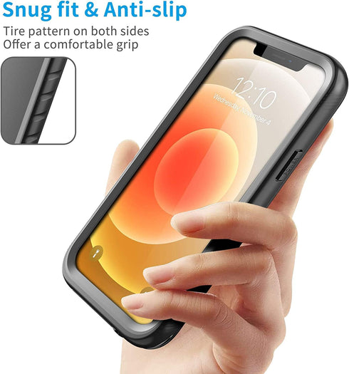 SPORTLINK Compatible with iPhone 12 Waterproof Case - iPhone 12 Pro Waterproof Case, Full Body Shockproof Dustproof Phone Screen Protector Rugged ...
