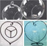 Ornament Display Stand Home Wedding Decoration Rack Plant Display Stand Heart Shaped Holder for Hanging Glass Globe Ball Air Plant Terrarium Ornam...