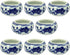 SEWACC 8pcs Ceramic Ink Dish Chinese Calligraphy Ink Dish Porcelain Inkwell Dish Painting Dish for Chinese Calligraphy and Sumi-e Painting Pottery...