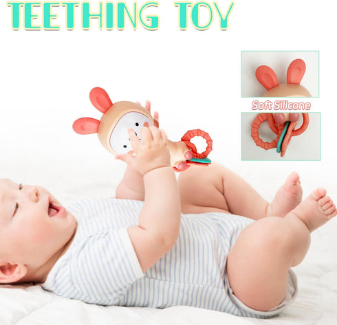 Baby Music Rattles Toy 6-12 Months, baby teething toys with music and light,Toddler Learning Toys with Music and Light Newborn Toys Infant Baby Bo...