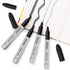 Black Permanent Markers, 8 Pack Fine Tip Black Marker Pens,Water Resistant Marking Pens for Office & School Supplies...