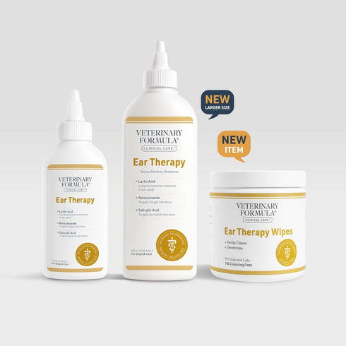 Veterinary Formula Clinical Care Ear Therapy Wipes, 100ct – Cat and Dog Ear Cleaner – Help Relieve Itchy Ears Quickly & Effectively Remove Dirt, D...