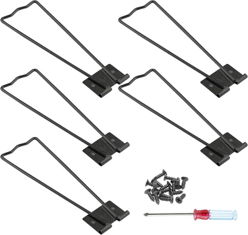 5 Pcs Easel Back, Iron Picture Frame Easel Back, Photo Frame Easel Back Stand with Screws & Screwdriver (Black)...
