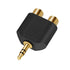 ANDTOBO 3.5 mm TRS to Dual RCA F (2-Pack), 3.5mm Stereo Male to Dual RCA Female Audio Breakout Adapter...