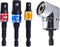 Right Angle Drill Adaptor Impact Drill Bit Extension 4-in-1 Impact Grade Socket Adapter Set Cr-V 1/4" 3/8" 1/2" Angle Drill Attachment Tools for H...