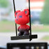 Rear View Mirror Hanging Accessories of Swinging Bear Cool Swinging Bear Car Hanging Ornament Pendant Interior Rearview Mirror Decoration (red Bea...