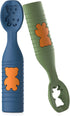 Baby First Spoons Set (2 Pack),Pre-Spoon Feeding Utensil for Kids Aged 6+ Months,Baby Led Weaning (BLW) Teething Spoon-Self Feeding,Silicone Toddl...