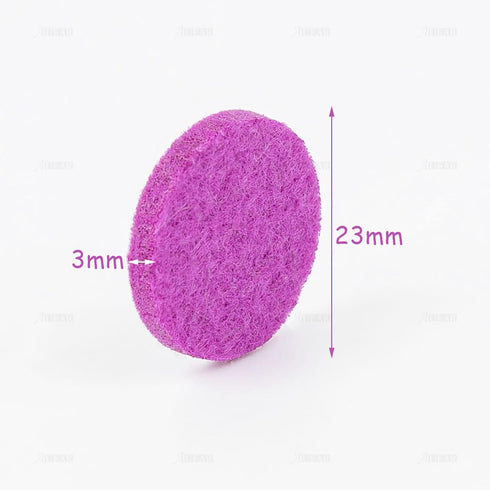 AUEAR, 100 Pack Replacement Felt Pads Round Essential Oil Diffuser Locket Necklace Refill for Bracelet Car Vent Clip 0.87 inch...