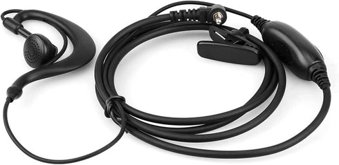 Retevis RT20 2 Way Radio Earpiece 1 Pin 2.5mm with Speaker Mic, Compatible with Retevis RT20 Walkie Talkies, C Shape Earhook Lightweight Walkie Ta...