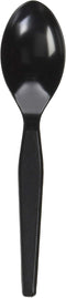 Genuine Joe Heavy Duty Plastic Spoon, Black, 1000 Count...