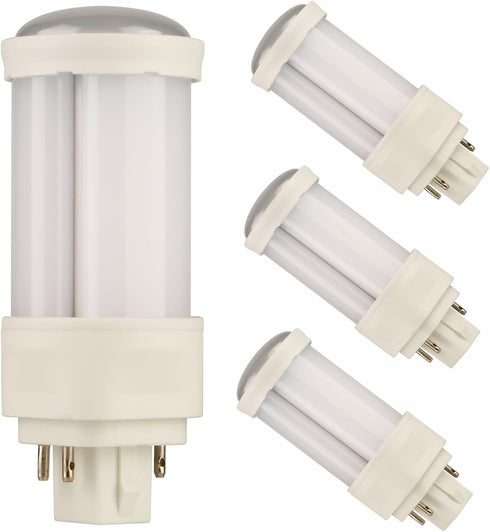 12W GX24Q-3 LED Bulb, Replacement for PLT-26W 4 Pin GX24q-3 and PLC-26W G24Q-3 Compact Fluorescent Light Bulb, GX24Q G24Q LED Bulb, Cool White 600...