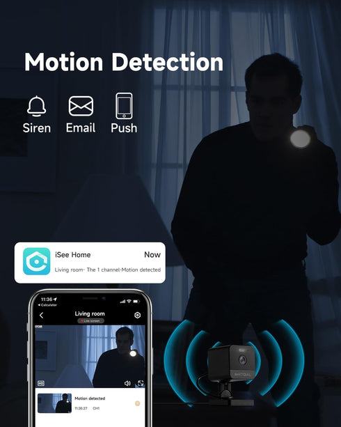1080P 2.4g/5g Indoor Camera, Plug-in Cameras for Home Security w/Night Vision, Baby/Elder/Home Cameras Indoor with Phone App, Motion Detection, 2-...