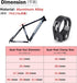 Azarxis Bike Seat Post Clamp Aluminum Alloy Quick Release Bicycle Seatpost Tube Clip 28.6mm 31.8mm 34.9mm for Mountain Bike Road Bike Fixie Gear T...
