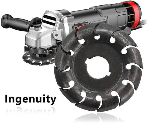 Wood Shaping Disc Wood Carving Disc,Manganese Steel 12 Teeth Wood Shaping Disc Saw Blade, Wood Disc Cutting for 100115125 Angle Grinder Woodworkin...