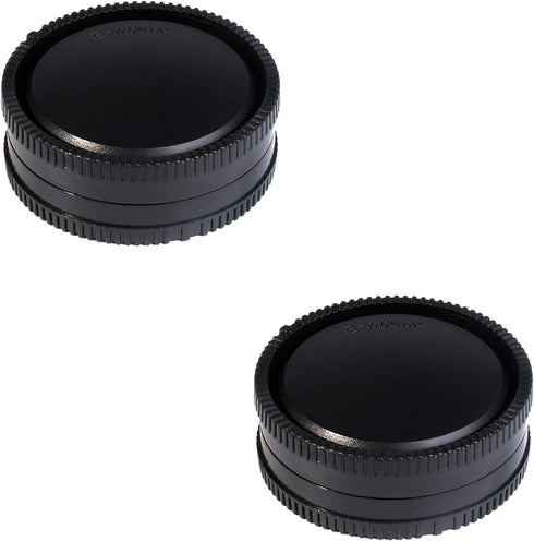 E-Mount Body Cap Rear Lens Cap Replacement for Sony A6000 A6100 A6300 A6400 A6500 A6600 A5100 A1 A7C A7 III II A7R IV III II A7S III II A9 NEX-6 R...