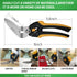 stedi 9-Inch Scissor Heavy Duty, All Purpose Scissors, Cardboard and Carpet Shears, TPR Handle, Extremely Sharp Blades with Finely Serrated -Easy ...