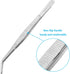 1Pcs 8 Inch Stainless Steel Tweezer, Long Tweezers with Precision Serrated Curved Tips, Non-slip Multitool Tweezer for Cooking, Repairing, Medical...