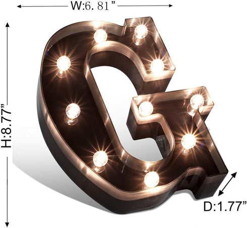 Led Marquee Letter Lights Newly Design Light up Letters for Events Wedding Party Birthday Home Bar DIY Decoration-G...