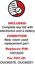 KeylessOption Keyless Entry Remote Control Car Key Fob Replacement for 15913420 with Key...