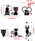 Removable Switch Sticker, 5 Pcs Cute Cartoon Black Cats Wall Sticker, Light Switch Decor Decals, Family DIY Decor Art Car Stickers Home Decor Wall...