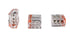 Push-in Electrical Connector, 22-12 AWG Solid, 3-Port, 50-Pack...