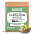 HANDPICK Green Cardamom Pods (57g / 2oz) Large size Green Elaichi | Pure, Non-GMO, Gluten Free | 100% Raw from India | Resealable Zip Lock Pouch...