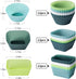 Silicone Cupcake Liners, 36 Pack Reusable Baking Muffin Cups Nonstick 3 Shapes Pastry Cake Molds Bento Lunch Box Dividers...