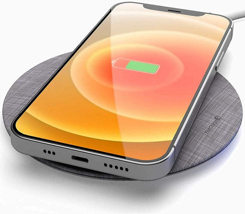 Galvanox Magnetic Wireless Charger, MagSafe-Compatible Desktop Pad with 15W Fast Charging for iPhone 14/14 Pro Max/iPhone 13/13 Pro Max (Solid Alu...