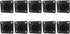 CESS Speaker Jack Twist Lock 4 Pole Square (Rectangle) - Speakon Female Socket Panel/Chassis Mount - Compatible with Neutrik Speakon NL4MP, NL4MPR...