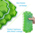 2 PCS Premium Ice Cube Trays, AUSSUA Silicone Ice Cube Molds with Sealing Lid, 74-Ice Trays, Reusable, Safe Hexagonal Ice Cube Molds, for Chilled ...
