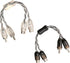 Scosche AMYC4X2 Y-Adapter - 2-Channel Oxygen Free Copper Twisted RCA Splitter for Car Audio Stereo, Amplifiers - 1M2F/1F2M Reversible Signal Split...
