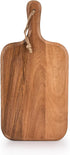 Samhita Acacia Wood Cutting Board, for Meat, Cheese, Bread, Vegetables & Fruits, with Grip Handle (15" x 7")...