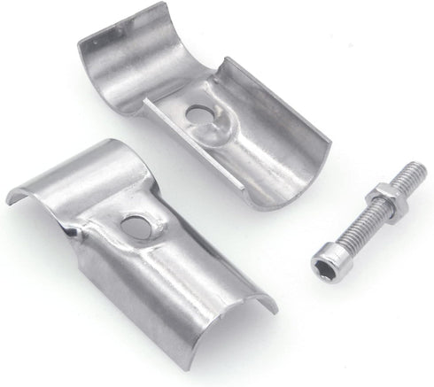 6 Sets of Panel T Clamps,Fine Pipe Connector Pipe Clamps,End Clamps,for "T" Clamps Into Pipe Fence Reinforcement (Applicable OD 1" or 25MM or 3/4"...