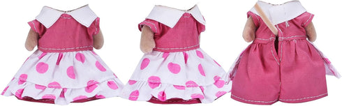 E-TING Family Set, Sweet Mother-Daughter Cool Father-Son Family Dress Up Set for 3-Inch and 2.25-inch Figure Town Series...