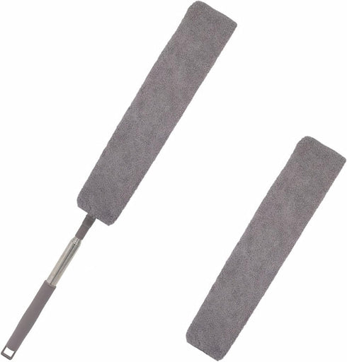 Retractable Gap Dust Cleaner, Under Refrigerator/Sofa Cleaning Tool, Microfiber Gap Duster, Suitable for Underneath Cleaning of Furniture, Fridges...