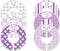 6 Baby Girl Nursery C134 Clothing Size Closet Dividers Purple Theme...