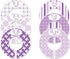 6 Baby Girl Nursery C134 Clothing Size Closet Dividers Purple Theme...