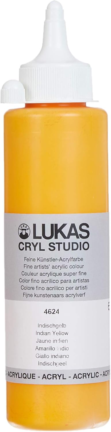 Lukas Cryl Studio 250ml Premium Acrylic Paint - Indian Yellow...