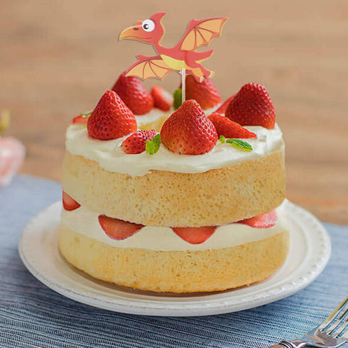 60 Pieces Dinosaur Cupcake Toppers Picks for Kids Birthday Party and Baby Shower Cake Decoration...