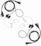 Acoustic Tube Surveillance Earpiece Headset Compatible with Icom IC-F24S IC-F3 IC-F4 IC-H6 IC-U12 IC-V82 IC-F4011 Radio, PU Material (Pack of 2)...