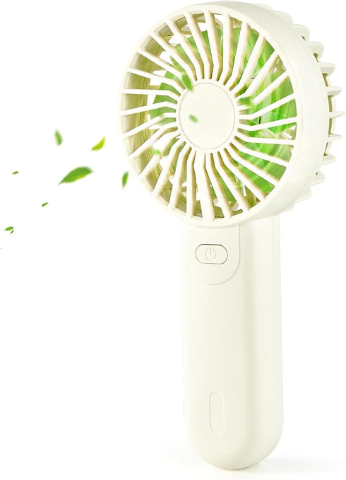Portable Handheld Fan, Small Hand Fan with USB Rechargeable 2000mAh Battery, Dual Motor 3 Speed Cooling Fan for Camp Sport Travel...