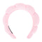Pink Spa Headband for Washing Face Puffy Sponge Headbands Skincare Headbands for Women Girls Terry Cloth Headband for Washing Face Skincare Makeup...