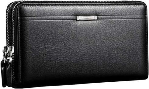 Hebetag Leather Clutch Purse Wallet for Men Organizer Holder Wrist Bag...