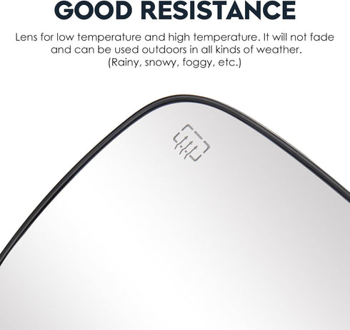 Driver Left Side Power Heated Mirror Glass Fit For Nissan Rogue 2014-2019, for Murano 2015-23, for Pathfinder 2017-19 Side View Mirror with Back P...