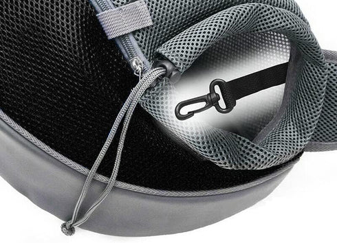 Dog Sling Carrier for Small Dogs Cat Carrier Breathable Mesh Bag(Fits Approximately 3 lbs to 6 lb Pets)(Black)...