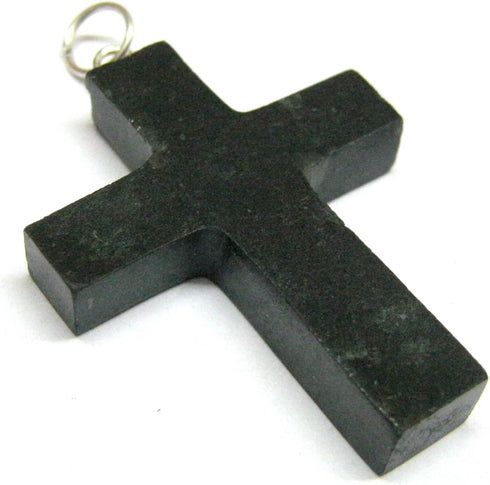 CRYSTALMIRACLE Beautiful Black Tourmaline Gemstone Single Cross Pendant crystal Healing Fashion Jewelry Men Women Gift handcrafted...