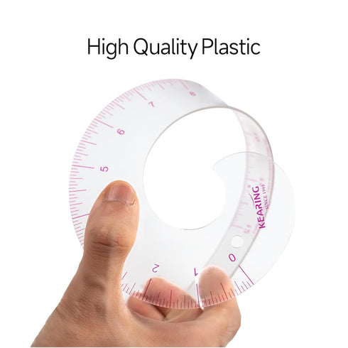 12inch Vary Form Curve Ruler, Sandwich Line Scale, Plastic Comma Shape French Curve Ruler, Clear Muti Function Sewing Ruler for Pattern Making...