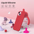 ORNARTO Compatible with iPhone 15 Case 6.1, Slim Liquid Silicone 3 Layers Full Covered Soft Gel Rubber Phone Case, Anti-Scratch Shockproof Protect...