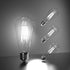 Edison Bulbs 6W E26 LED Bulb 60 Watt Equivalent, Vintage LED Light Bulbs CRI90+ ST19, Dimmable Clear Light Bulbs, 5000K Daylight White 4 Pack...